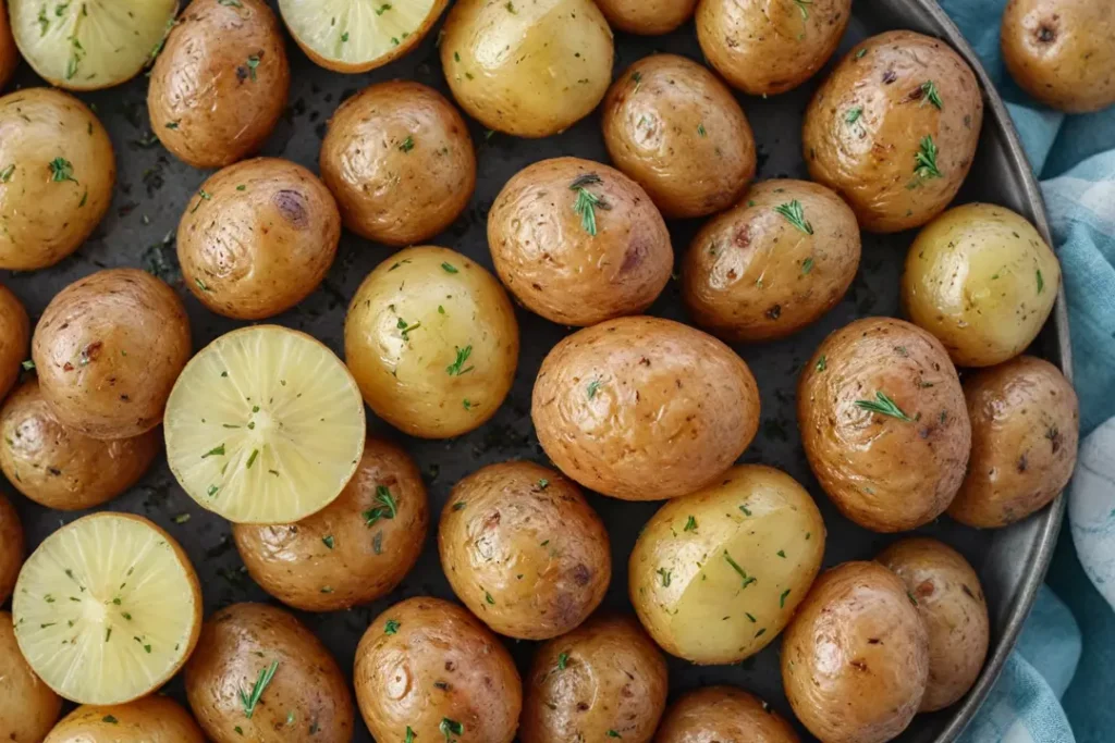 Roasted Little Potatoes with Garlic and Herbs