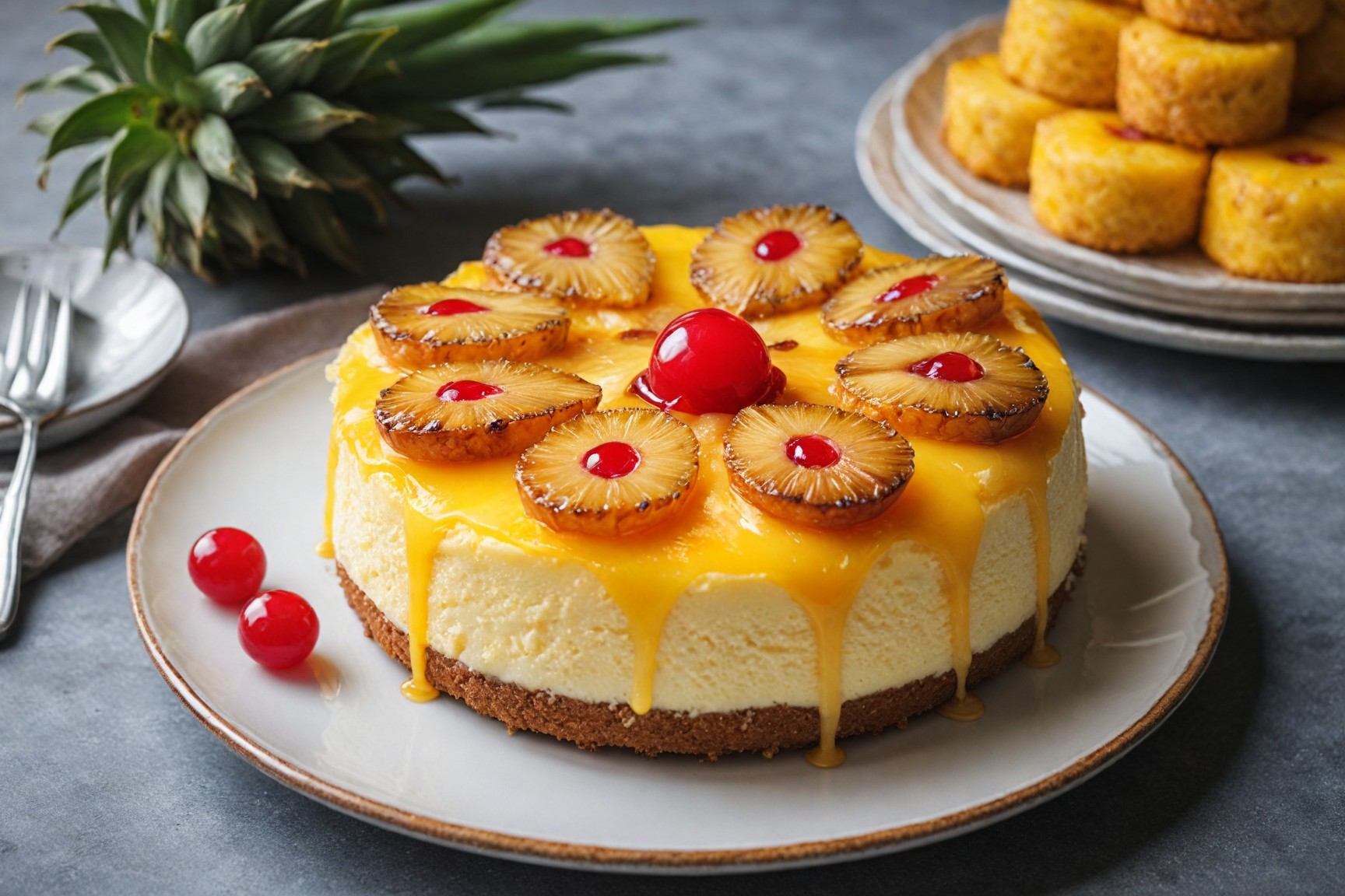 Caramelized Pineapple Topping for Cheesecake